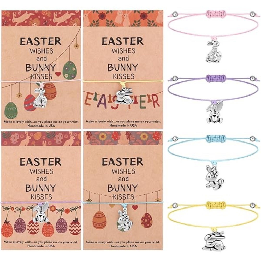 $2 Easter Bunny Charm Bracelet. At Random. New. $2 WITH ANY $10 Order Or More
